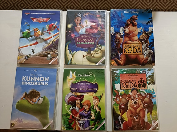 Disney | Pixar | elokuvia lapsille | koko perheelle | 6kpl |