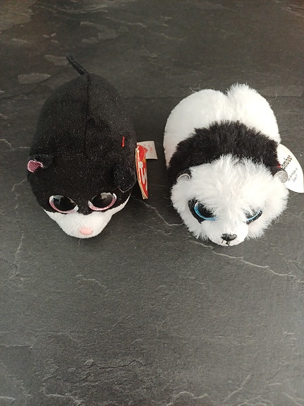 Ty pehmolelut kissa ja panda