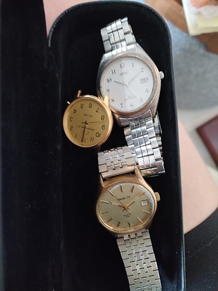 3kpl vintage kelloja