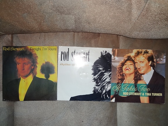 Rod Stewart 7"-sinkut 3 kpl