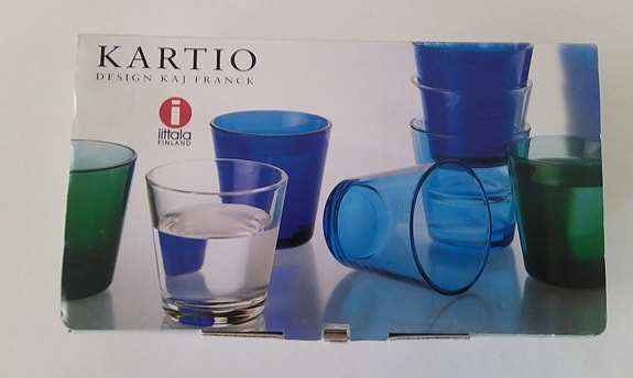 Iittalan Kartio-lasit, 2 kpl, koboltinsininen, UUDET