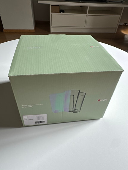 Iittala maljakko 120 mm valkoinen