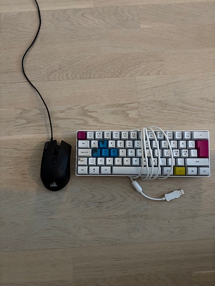 Corsair hiiri ja näppäimistö
