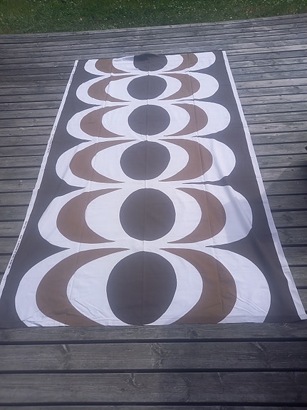 Marimekko Kaivo -kangas, vintage, Maija Isola 230 x 134 cm