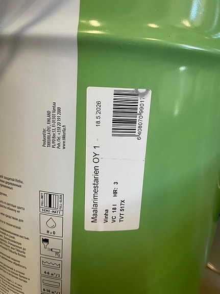 Tikkurila Vinha 18 litraa (vaal.ruskea/persikka)