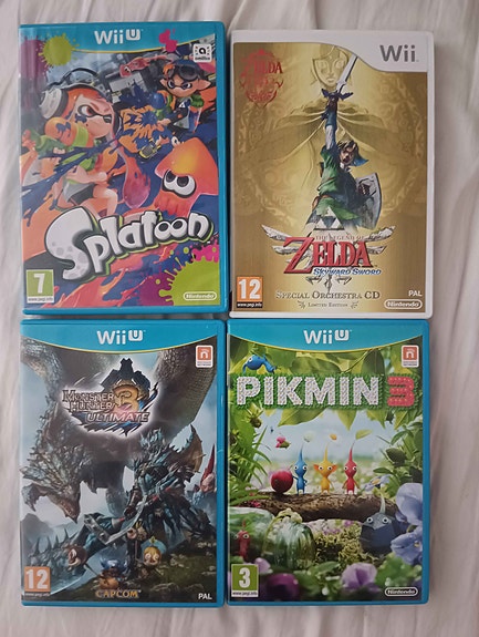 Wii ja Wii-U pelejä