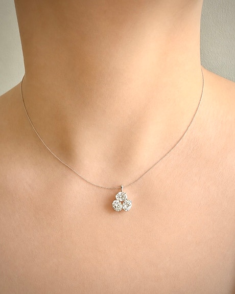 2,26 ct HRD timanttiriipus 14K valkokulta E–F/VVS • 42 cm