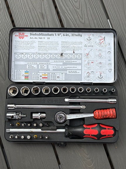 Würth 1/4 hylsysarja