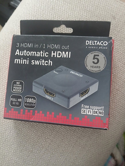 Deltaco hdmi kytkin automaattinen