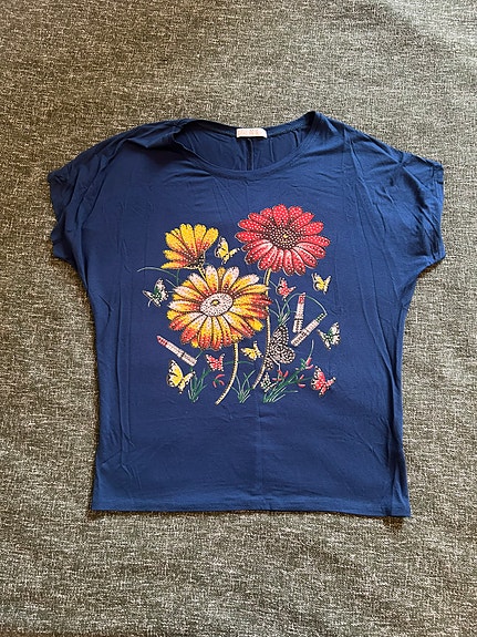 Printtipaita timanteilla, koko M-L