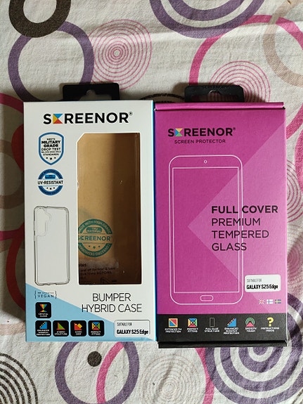 Samsung galaxy S25 Edge Screenor screen protector and back cover