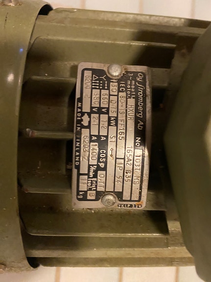 Sähkömoottori uusi Strömberg 50€
