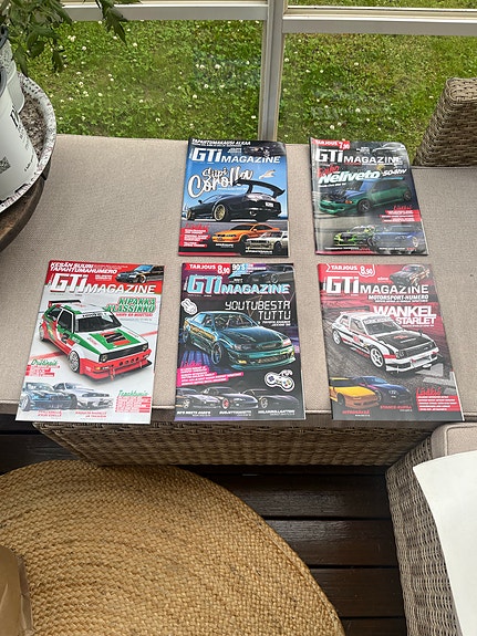 GTi Magazine autolehdet, 5kpl.    Julisteet tallella.