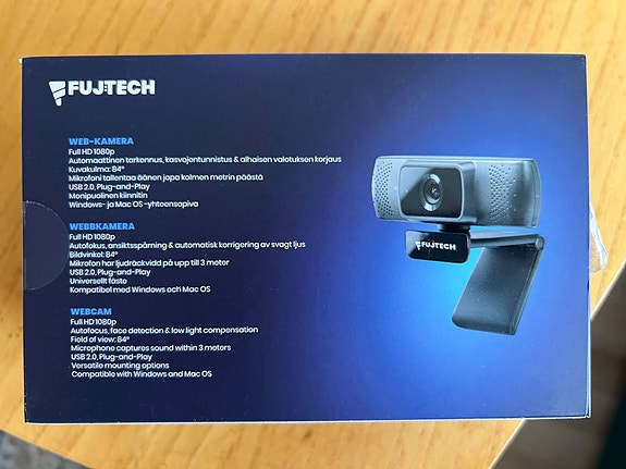 Fuj:tech 1080p web-kamera USB