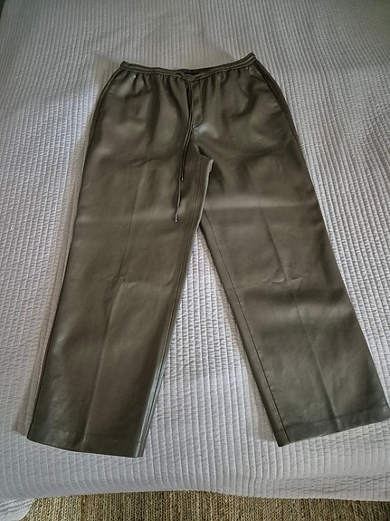 Mangon suklaanruskeat "nahka"housut