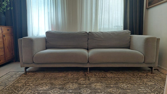 IKEA harmaa 3-istuttava sohva