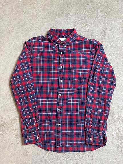 Ralph Lauren Denim & Supply miesten ruudullinen kauluspaita M punainen