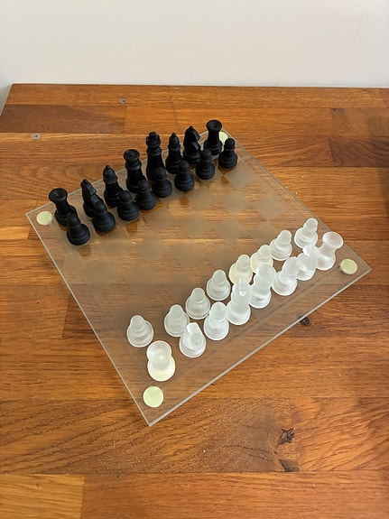 Elegant Glass Chess Set