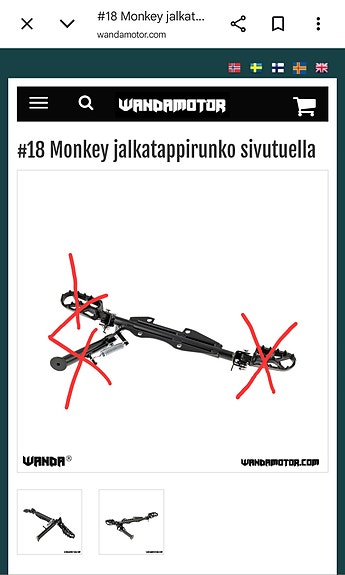 Ostetaan minicrossin jalkatappirunko