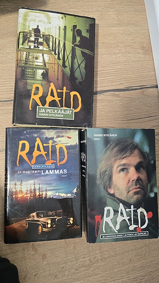Harri Nykänen Raid -kirjat 3 kpl