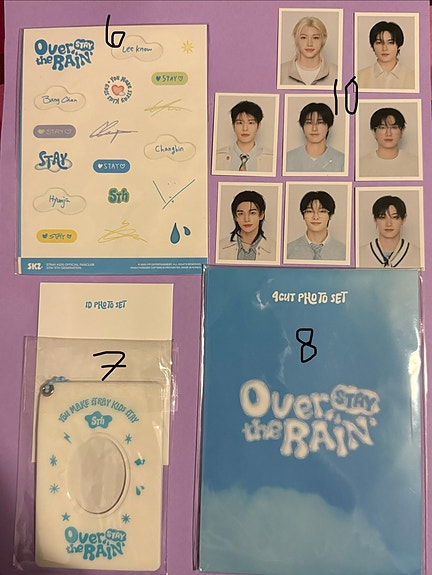 Stray kids over the rain 5th gen merch