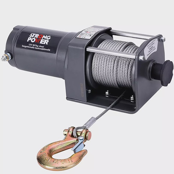 Vinssi Strong Power 2000 12V 907kg vaijerilla