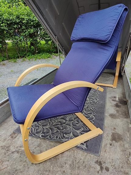 Siniset lepotuolit 2 kpl