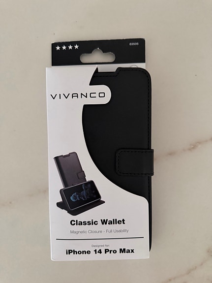 Apple Vivanco Classic Wallet puhelimen kuoret musta