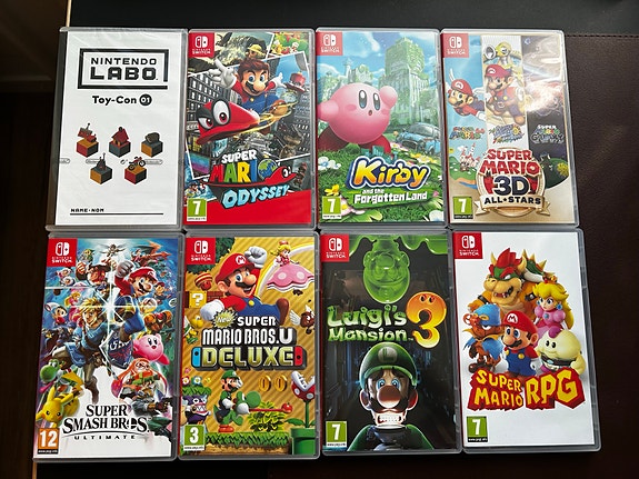 Nintendo Switch pelejä