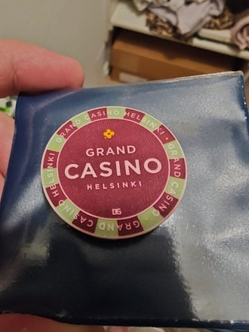 Grand Casino Helsinki 2 years 2006 keräilymerkki