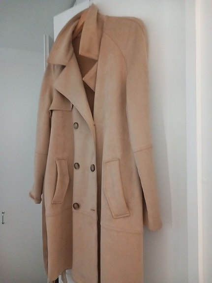 Reserved pitkä mokkatakki L beige