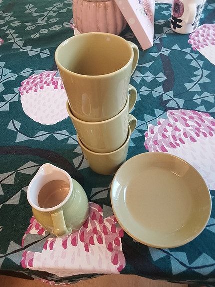 Iittala Teema mukit ja lautaset, Kermansavi-kermakko