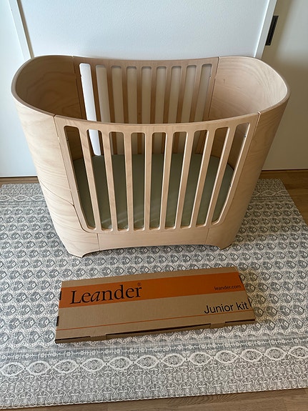 Reserved Leander Classic™ Baby Cot and junior extender, Whitewash
