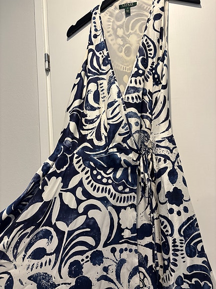 100% silkkiä Ralph Lauren kietaisumekko  36-38