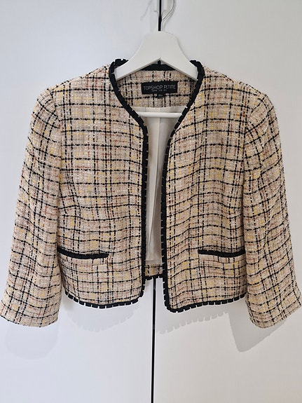Topshop tweed bleiseri, M