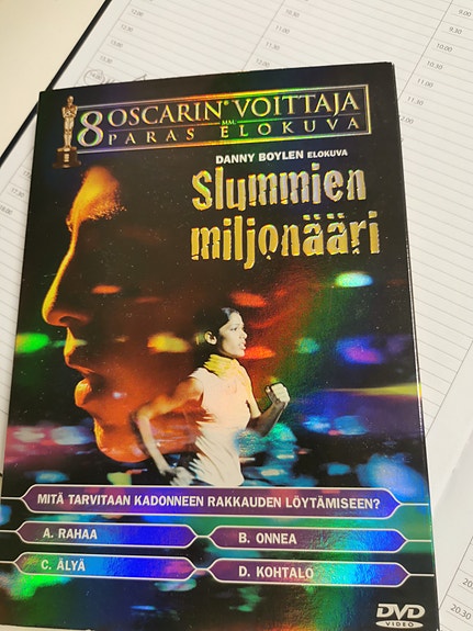 Slummien miljonääri DVD-elokuva