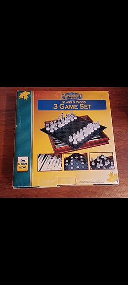 Masterion Glass & Wood 3 Game Set lautapelit