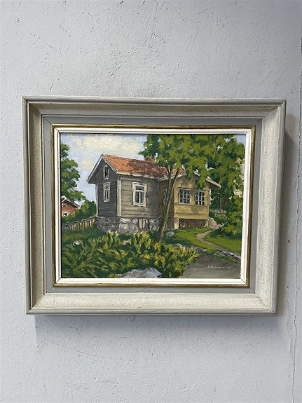 Taulu öljyvärimaalaus, R Nissinen -58