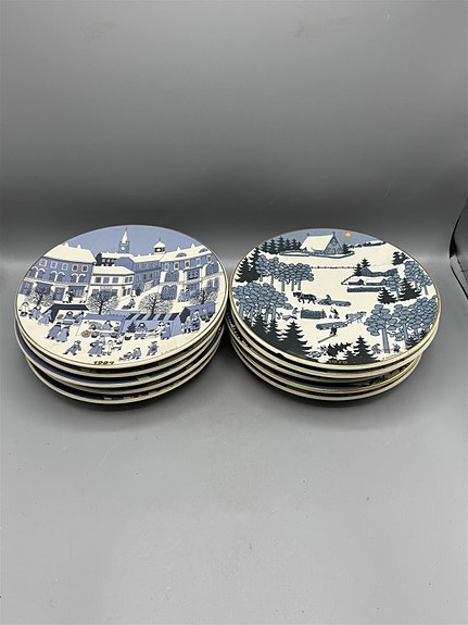 Arabia joululautanen setti 1979-1988