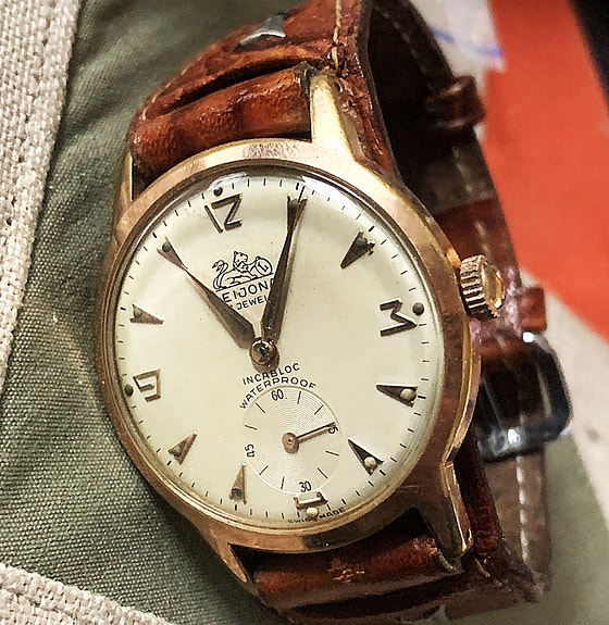 LEIJONA 17 Jewels mekaaninen miesten rannekello Vintage