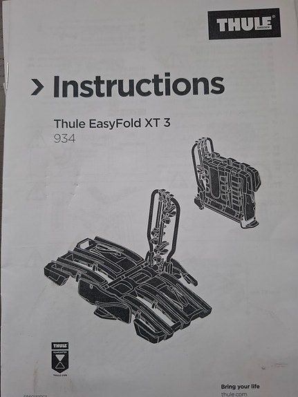 Vuokrataan Thule Easyfold xt3 pyöräteline
