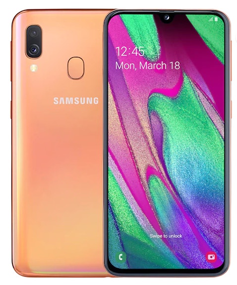 Samsung Galaxy A40 64GB Koralli – ReUsed (Käytetty) A-Grade | 24 kk takuu