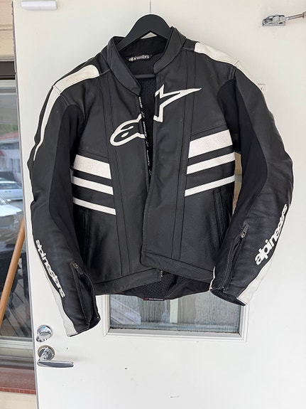 Alpinestars CR nahkapuku takki koko 50 housut koko 54