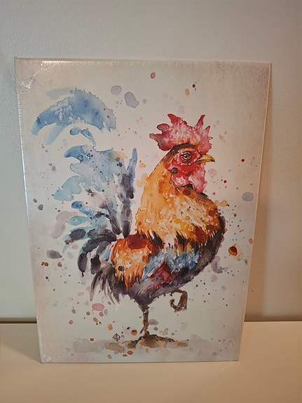 Peltinen Proud rooster-taulu