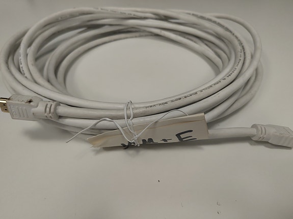 HDMI-kaapeli High speed with ethernet valkoinen 10m