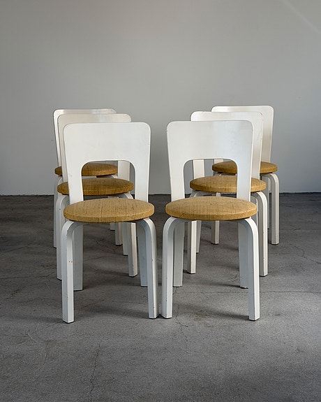Artek 66 Tuolit — Alvar Aalto, Alkuperäinen Niinikangas-istuin (6kpl)