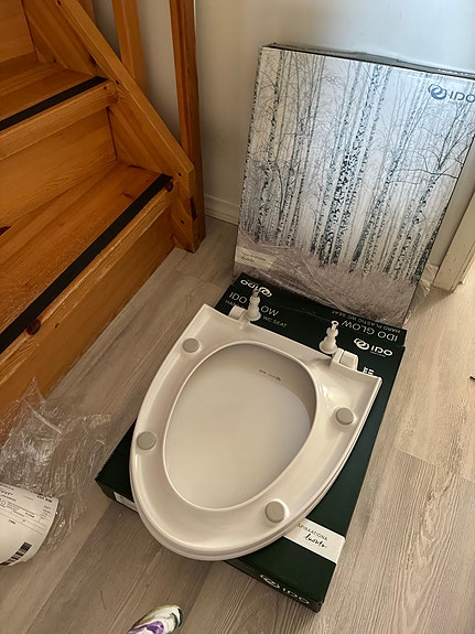 IDO Glow WC-istuinkansi valkoinen