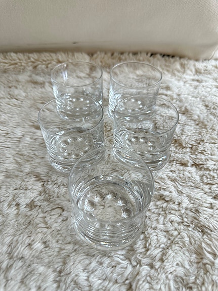 5kpl Iittala / Timo Sarpaneva / Helminauha -lasi K:~6cm