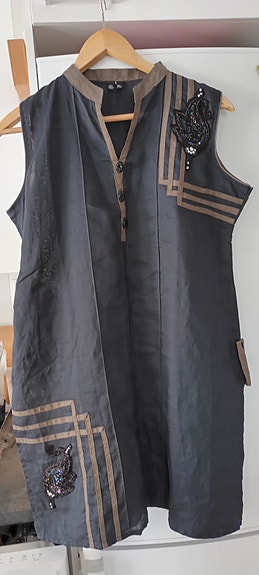 Pellavamekko/tunika koko Xl