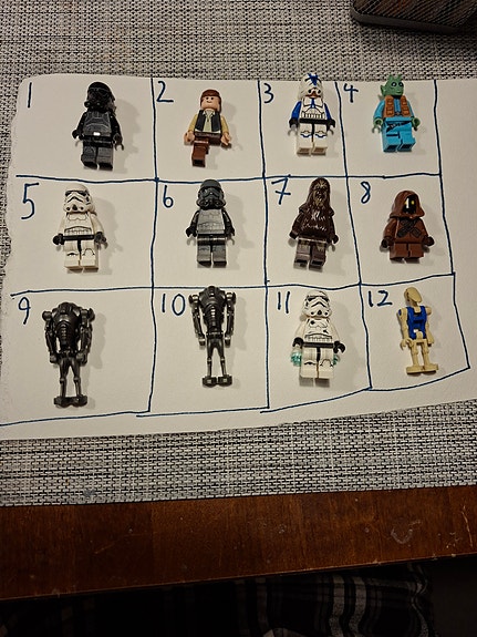 Lego star wars figuureja